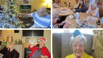 Christmas celebrations at Riverside View care home